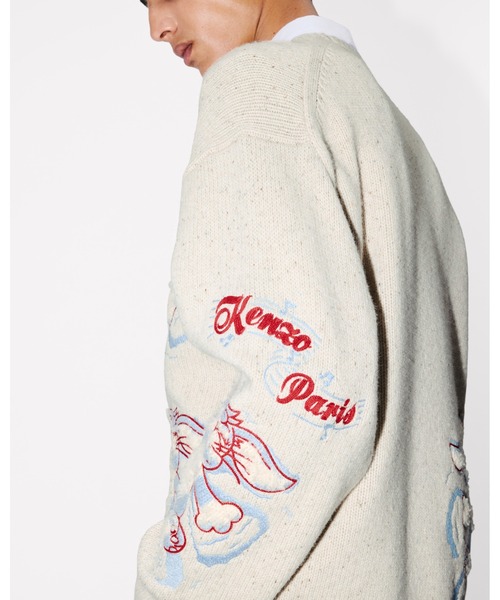 'KENZO Winter Holidays' エンブロイダリー ジャンパー イン ウール メンズの画像