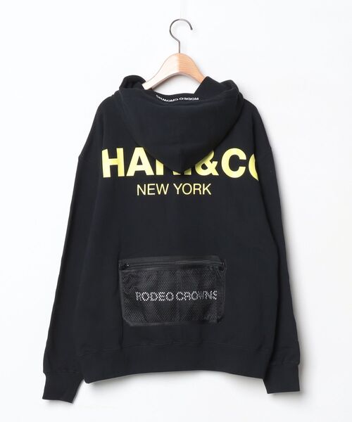 「Rodeo Crowns」 ワンポイントプルオーバーパーカー M ブラック レディース_画像2