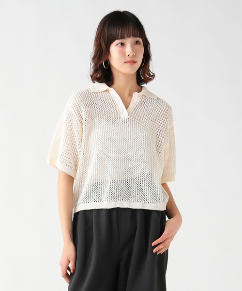 BEAMS HEART（ビームス ハート） ポロシャツ ポロ メッシュ ニット