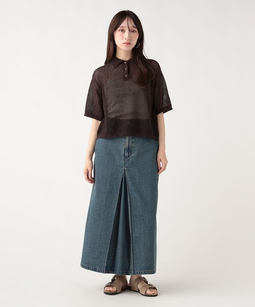 BEAMS HEART（ビームス ハート） ポロシャツ ポロ メッシュ ニット
