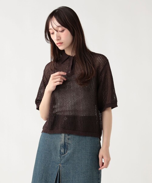 BEAMS HEART（ビームス ハート） ポロシャツ ポロ メッシュ ニット