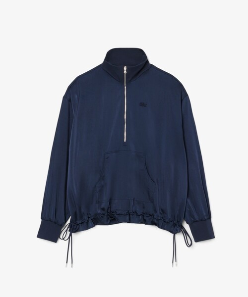 LACOSTE」 ジャージブルゾン 36 ネイビー レディース LACOSTE
