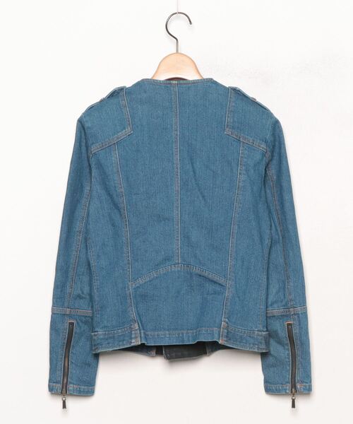 「REBECCA MINKOFF」 ブルゾン 36 ブルー レディース_画像2