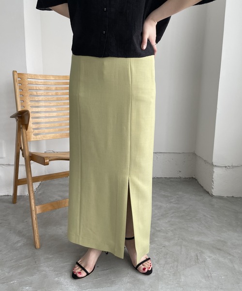 「A part by」 タイトスカート MEDIUM ライトベージュ レディース_画像8