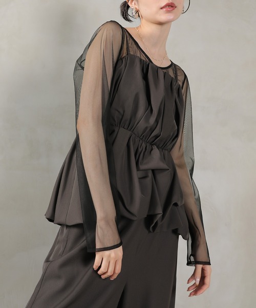 「Kana」 セットアップ L チャコールグレー レディース_画像4