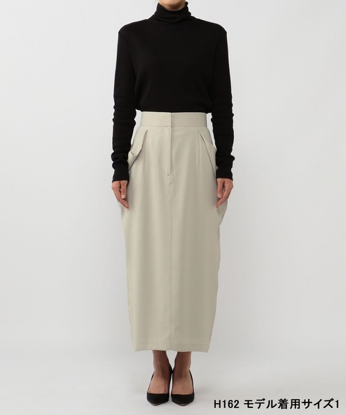 「N.O.R.C」 タイトスカート M カーキ レディース_画像2