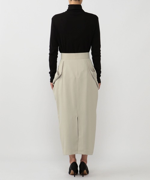 「N.O.R.C」 タイトスカート M カーキ レディース_画像6