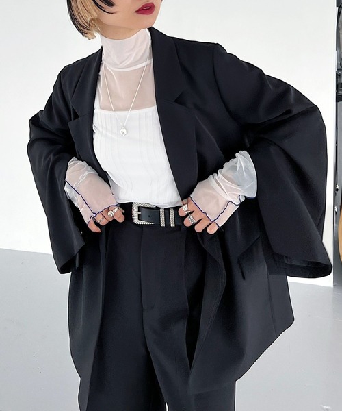 「PAGEBOY」 ジャケット FREE グレー レディース_画像2