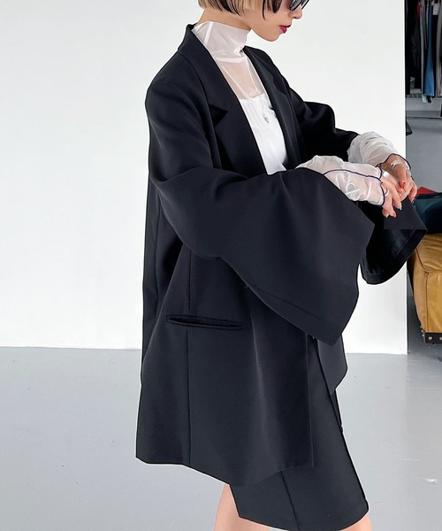 「PAGEBOY」 ジャケット FREE グレー レディース_画像4