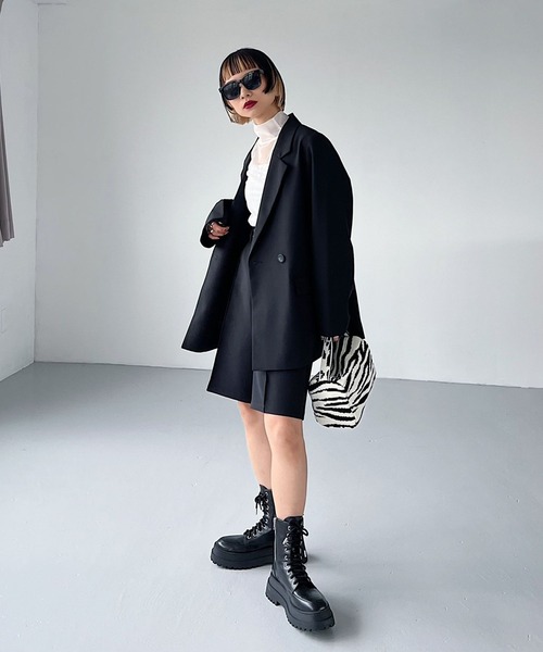 「PAGEBOY」 ジャケット FREE グレー レディース_画像6