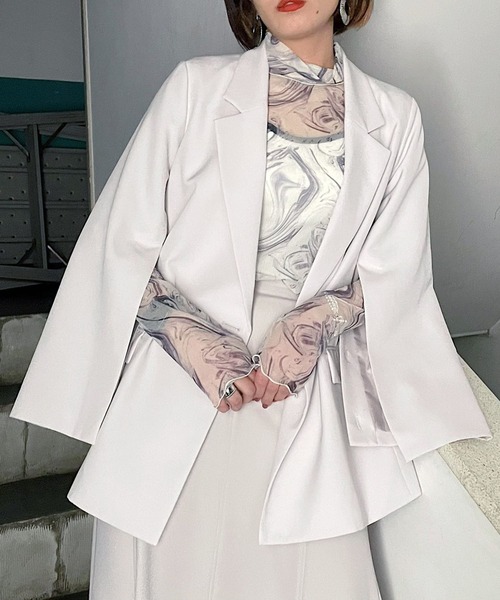 「PAGEBOY」 ジャケット FREE グレー レディース_画像8