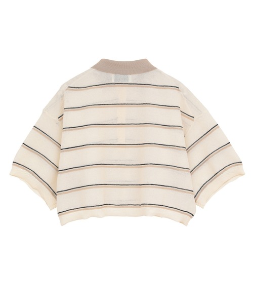 CLANE（クラネ） ニット セーター 「CLANE」SPONGY SHEER POLO KNIT
