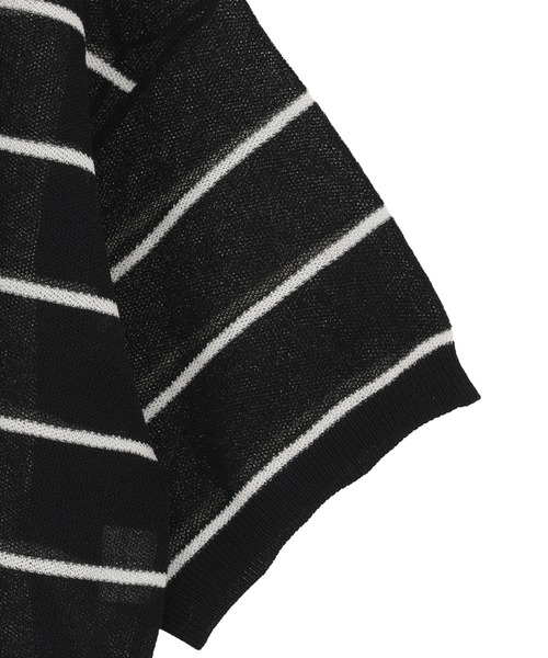 CLANE（クラネ） ニット セーター 「CLANE」SPONGY SHEER POLO KNIT