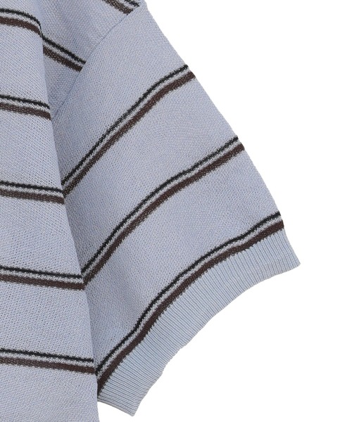 CLANE（クラネ） ニット セーター 「CLANE」SPONGY SHEER POLO KNIT