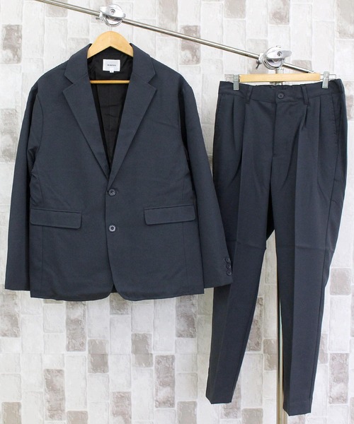 【未使用級】MISTERGENTLEMAN ツイルトラベル セットアップ TopIsm（トップイズム） セットアップ シングルノッチドラベル 2つ