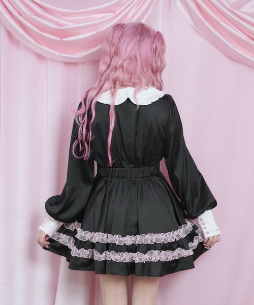 Magia Charm（マギアチャーム） ワンピース リボンフリルサテン