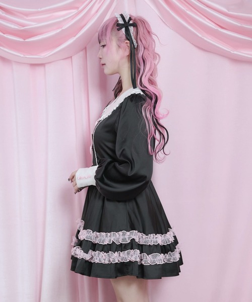 Magia Charm（マギアチャーム） ワンピース リボンフリルサテン
