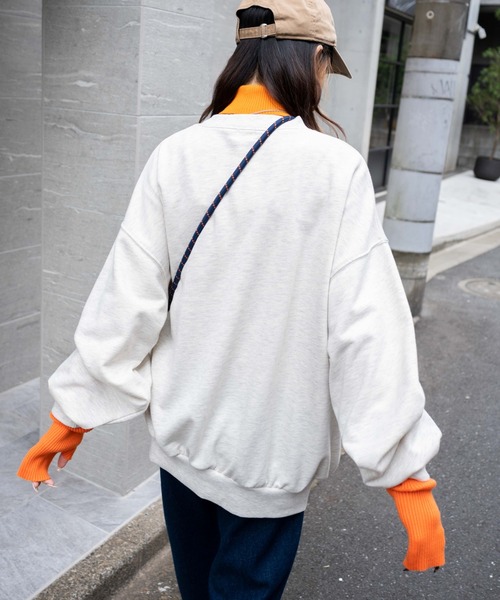 「WEGO」 「Browny Vintage」スウェットカットソー FREE ホワイト レディース_画像6