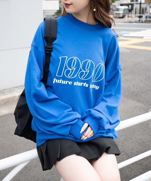 「WEGO」 「Browny Vintage」スウェットカットソー FREE ホワイト レディース_画像8