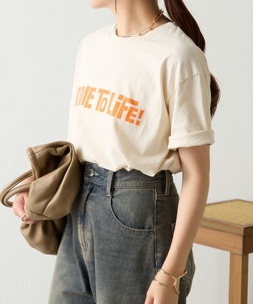 「MIXTA」 半袖Tシャツ MEDIUM オフホワイト レディース_画像4