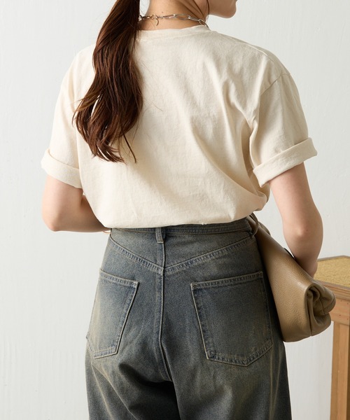 「MIXTA」 半袖Tシャツ MEDIUM オフホワイト レディース_画像5