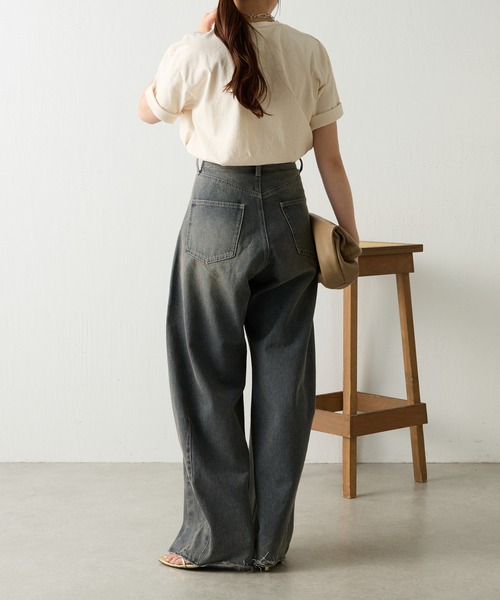 「MIXTA」 半袖Tシャツ MEDIUM オフホワイト レディース_画像7