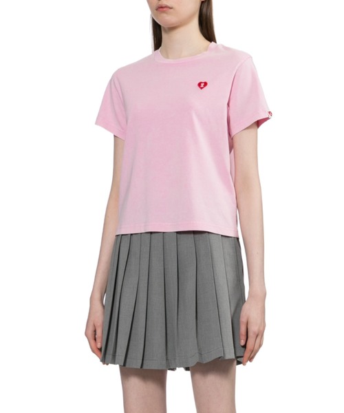 APEE tシャツ 半袖 HEART BADGE CROP TEE #2 レディース : ZOZOTOWN