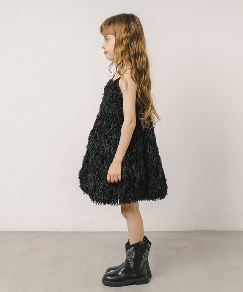 「URBAN CHERRY」 「KIDS」キャミソールワンピース 120cm ブラック キッズ_画像7