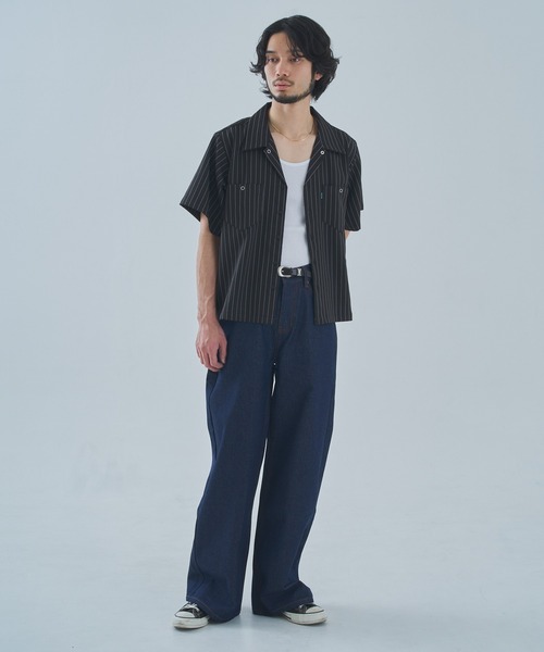 「Noen」 デニムパンツ SMALL インディゴブルー メンズの画像