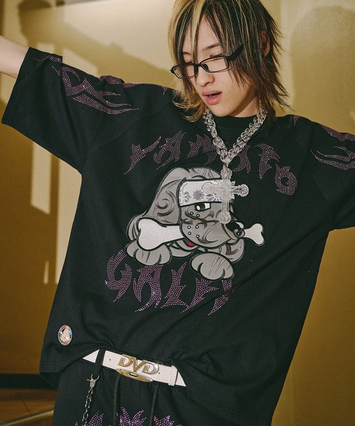 未使用　GALFY ガルフィー Tシャツ ブラック GALFY（ガルフィー） tシャツ 「GALFY/ガルフィー」ピカピカ族 Tシャツ
