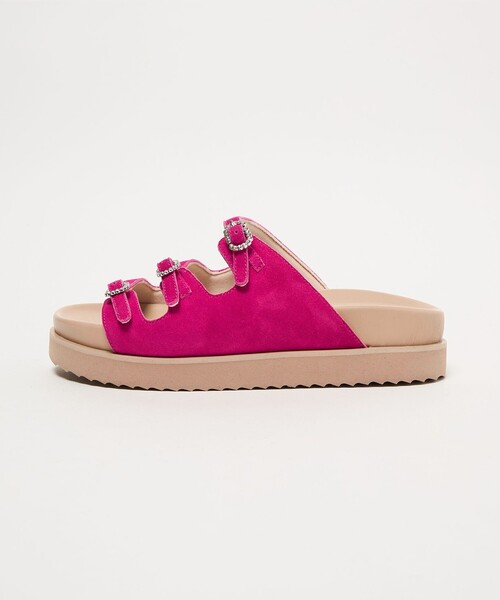 UNITED ARROWS 3ライン ビジュー サンダル 38/25cm UNITED ARROWS（ユナイテッドアローズ） サンダル ビジュー 3ライン