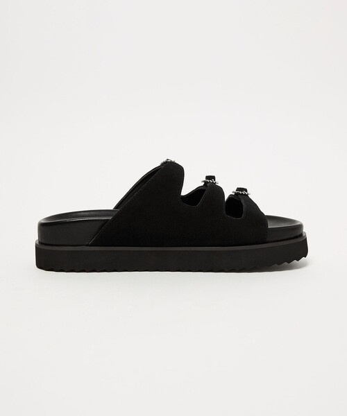 UNITED ARROWS 3ライン ビジュー サンダル 38/25cm UNITED ARROWS（ユナイテッドアローズ） サンダル ビジュー 3ライン