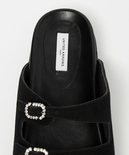 UNITED ARROWS 3ライン ビジュー サンダル 38/25cm UNITED ARROWS（ユナイテッドアローズ） サンダル ビジュー 3ライン