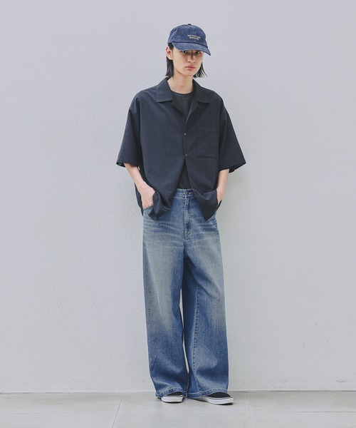 LAKOLE（ラコレ） シャツ 半袖 プレーンウィーブドライカイキンシャツ