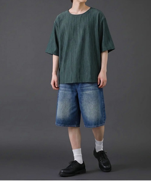 revertical ハーフパンツ ジーンズ 短パン ヴィンテージウォッシュ
