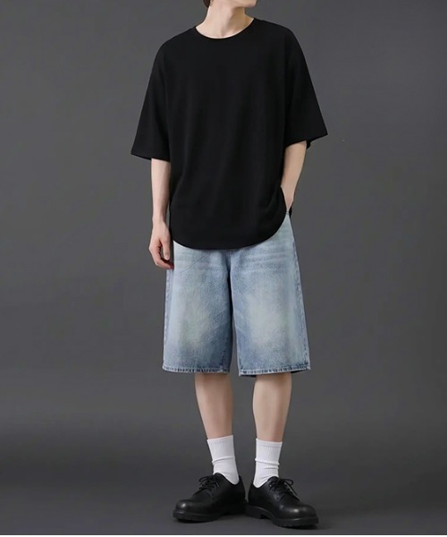revertical ハーフパンツ ジーンズ 短パン ヴィンテージウォッシュ