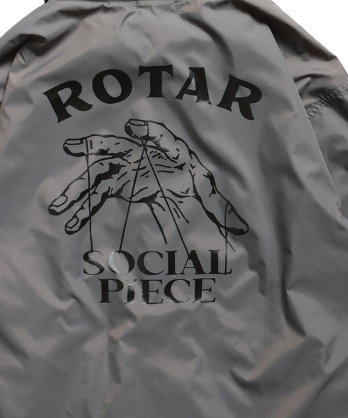 ROTAR（ローター） コーチジャケット LARGE チャコールグレー メンズ 