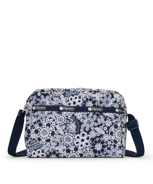 ショルダーバッグ バッグ DANIELLA CROSSBODY フローラルレースネイビー レディースの画像