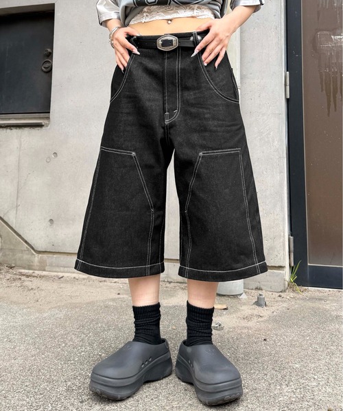 ジーンズ 2wayダブルニーリジットデニム メンズ レディース : ZOZOTOWN
