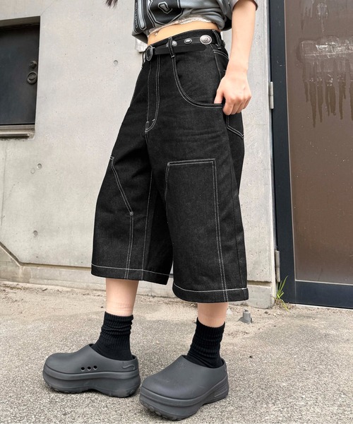 ジーンズ 2wayダブルニーリジットデニム メンズ レディース : ZOZOTOWN