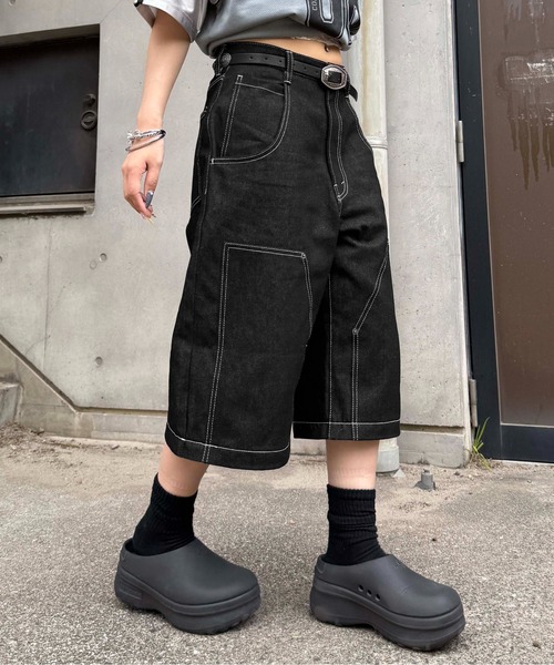 ジーンズ 2wayダブルニーリジットデニム メンズ レディース : ZOZOTOWN