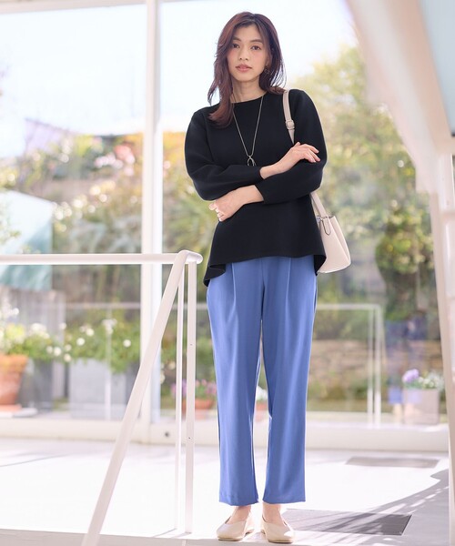「ANY」 クロップドパンツ 1 ブラック レディース_画像4