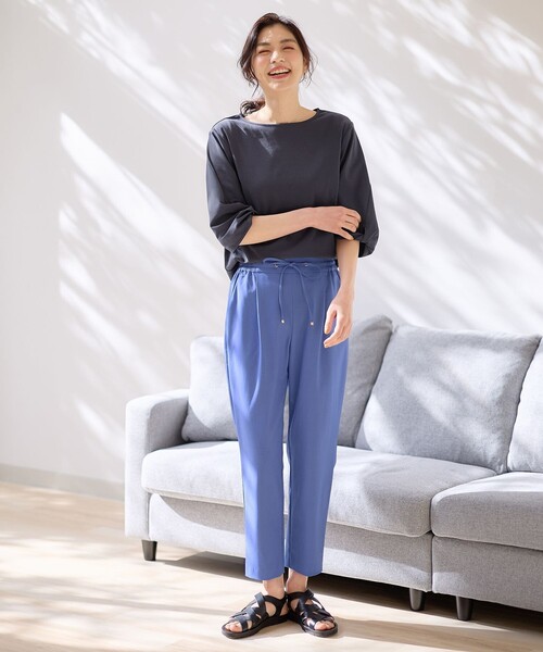 「ANY」 クロップドパンツ 1 ブラック レディース_画像7