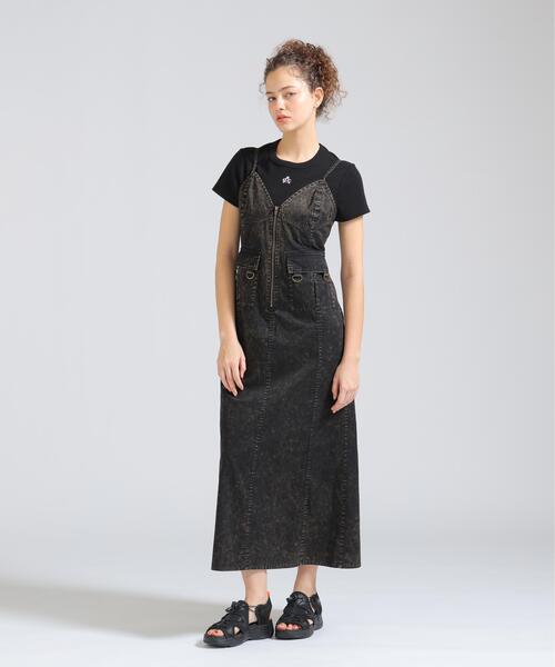 AVIREX（アヴィレックス） ワンピース ACID WASH CAMISOLE DRESS