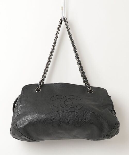 CHANEL（シャネル） キャビアスキン ココマーク チェーントートバッグ 