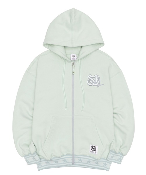 「SCULPTOR」 ジップアップパーカー LARGE ミント レディース_画像5