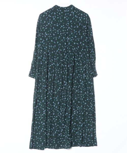 「flower」 花柄シャツワンピース - グリーン レディース_画像2