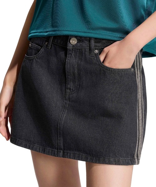 adidas（アディダス） デニムスカート adidas 3 STRIPES MINI SKIRT