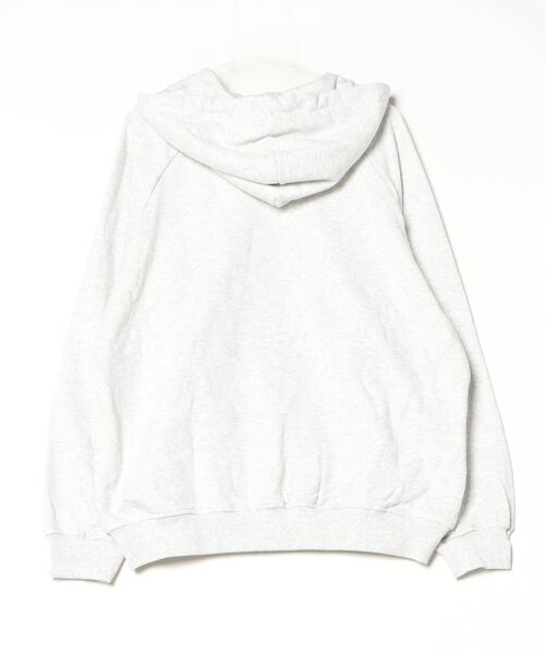 「BROKEN BASE」 ジップアップパーカー LARGE 杢グレー メンズ_画像2