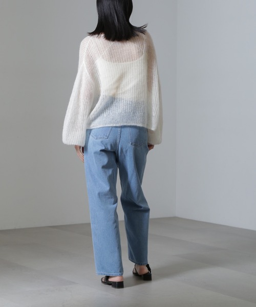 「NANO universe」 デニムパンツ M ブルー レディース_画像5